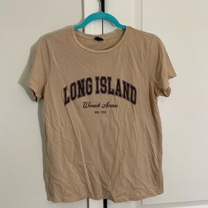 Beige Graphic Tee